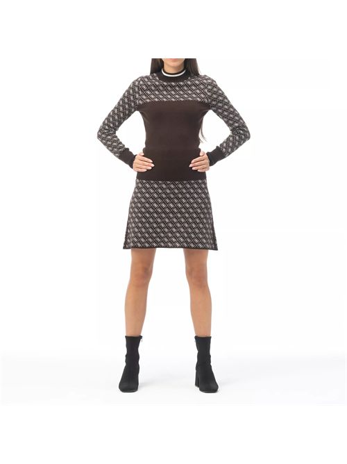 Maglione con logo misto lana